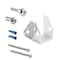 Prime-Line Headrail Bracket for 1 in. Rails, Zinc Alloy, Chrome Plated with Torx Fasteners (Single Pack) 656-6473-T - alternate 1